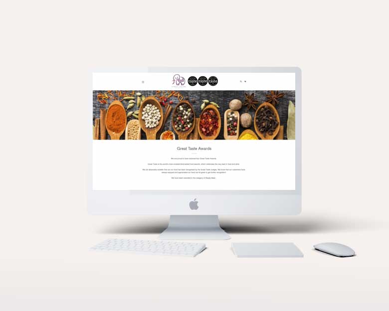 TKhushee website design - desktop view