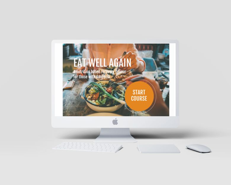 ABC Eat Well Again elearning design - desktop view
