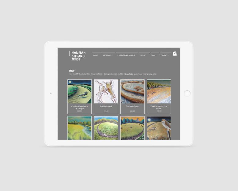 QPR website landing page design - tablet view