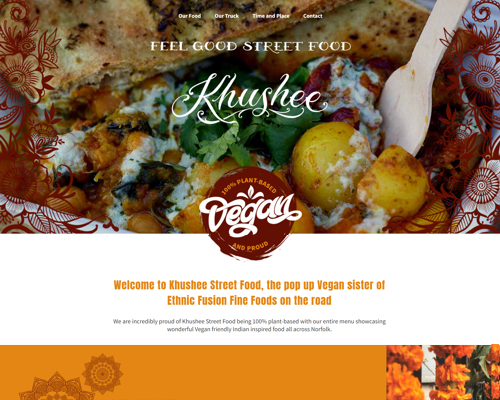 Kushee Street Food website