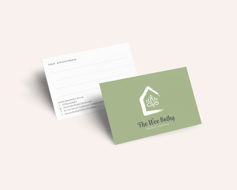 Graphic design - Wee Bothy Business card